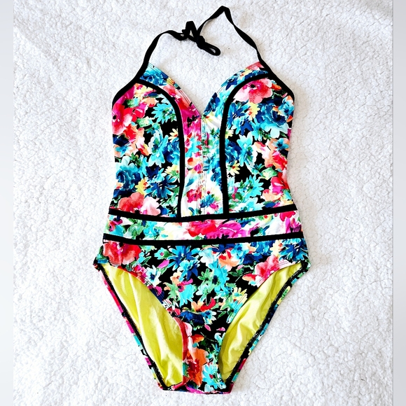🆕️ BLEU ROD BEATTIE FLORAL ONE PIECE TUMMY CONTROL SWIMSUIT NEW - Picture 8 of 12
